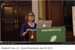 Elizabeth Yore, J.D., Rome Presentation, April 28, 2015